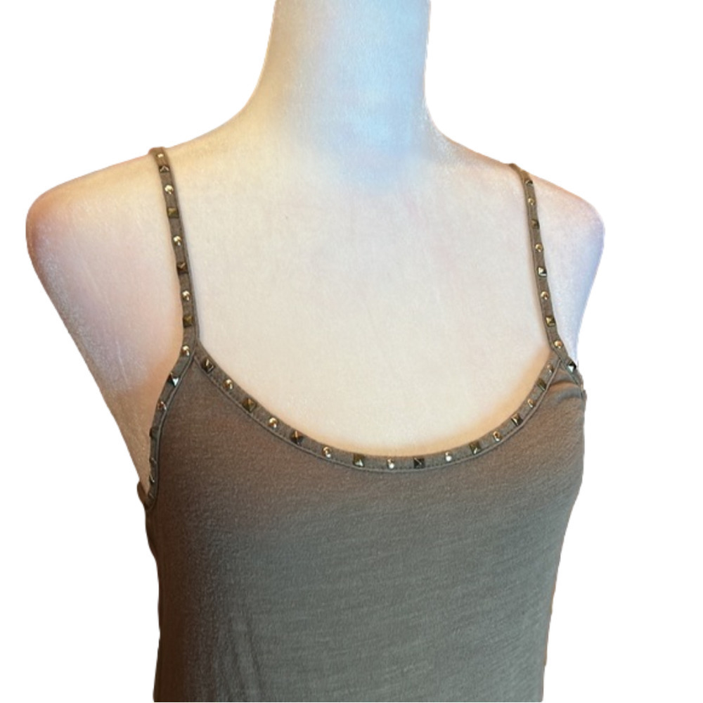 AMERICAN EAGLE OUTFITTERS Sexy Brown Tank Top w/ Bling Trim Size M